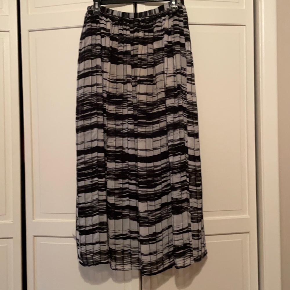 Calvin Klein sheer maxi skirt with black lining